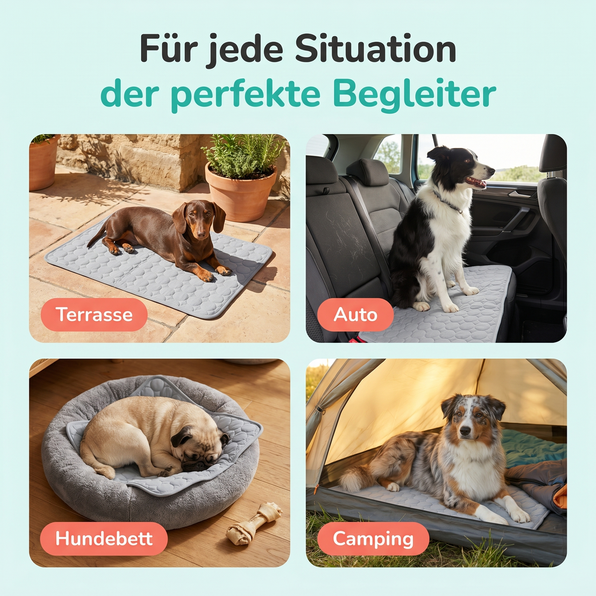 Fellido TriCool™ | Kühlmatte für Hunde